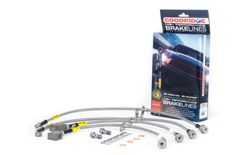 Goodridge 17-21 Honda Civic Type-R (FK8) Stainless Steel Brake Line Kit Goodridge Brake Line Kits  AXOPROS