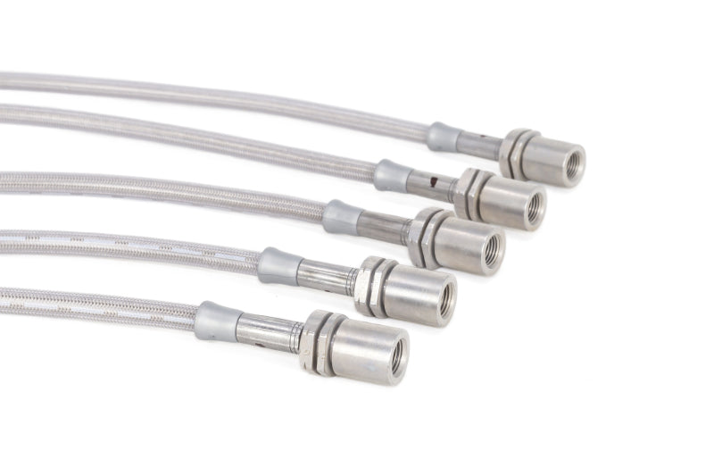 Goodridge 8/84-7/87 Toyota Corolla GTS Stainless Steel Brake Line Kit Goodridge Brake Line Kits  AXOPROS