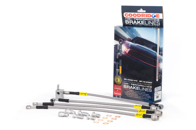 Goodridge 89-05 Mazda Miata NA/NB Stainless Steel Brake Line Kit Goodridge Brake Line Kits  AXOPROS