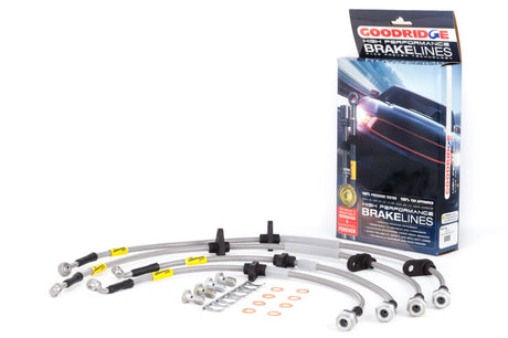 Goodridge 94-01 Acura Integra / 92-95 Honda Civic (w/Rear Disc & ABS) Stainless Steel Brake Line Kit Goodridge Brake Line Kits  AXOPROS