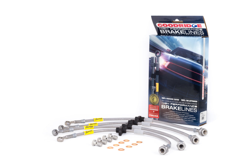 Goodridge 97-01 Honda Prelude (Base Model) Stainless Steel Brake Line Kit Goodridge Brake Line Kits  AXOPROS