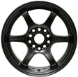 Gram Lights 57DR 15x8.0 +28 4x100 Semi Gloss Black Wheel Gram Lights Wheels - Cast  AXOPROS