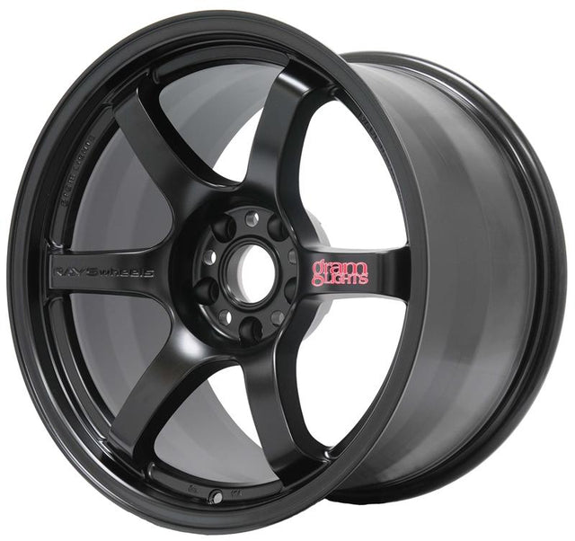 Gram Lights 57DR 17x9.0 +22 5x114.3 Semi Gloss Black Wheel Gram Lights Wheels - Cast  AXOPROS