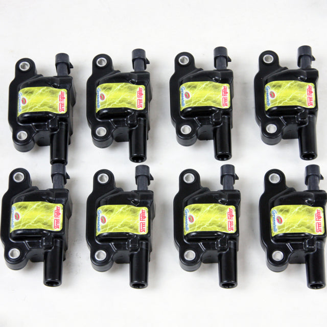 Granatelli 05-13 GM LS1/LS2/LS3/LS4/LS5/LS6/LS7/LS9 Street Fighter Coil Packs - Black (Set of 8) Granatelli Motor Sports Ignition Coils - Upgrade  AXOPROS