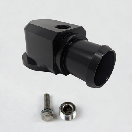 Granatelli 18-19 Jeep Trackhawk Billet Thermostat Housing- Black Powdercoat Granatelli Motor Sports Thermostats  AXOPROS