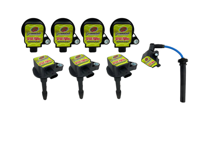 Granatelli 18-23 Ford Coyote 4V Street Fighter Coil-On-Plug Wire Conn Kit w/Coil Packs (35K Volts) Granatelli Motor Sports Spark Plug Wire Sets  AXOPROS