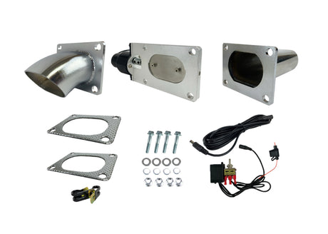 Granatelli 3.0in Oval Stainless Steel Electronic Exhaust Cutout Granatelli Motor Sports Exhaust Cutouts  AXOPROS