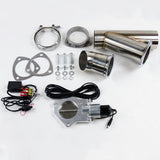 Granatelli 3.0in Stainless Steel Electronic Exhaust Cutout Granatelli Motor Sports Exhaust Cutouts  AXOPROS