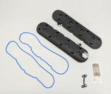 Granatelli 96-22 GM LS Standard Height Valve Cover w/Angled Coil Mount - Blk Wrinkle (Pair) Granatelli Motor Sports Valve Covers  AXOPROS