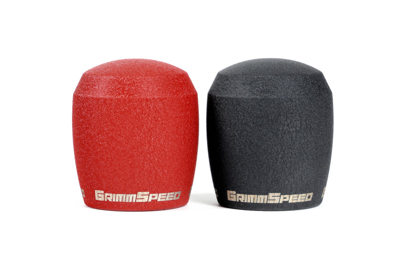 GrimmSpeed Stubby Shift Knob Stainless Steel Black - M12x1.25 GrimmSpeed Shift Knobs  AXOPROS