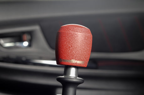 GrimmSpeed Stubby Shift Knob Stainless Steel Red - M12x1.25 GrimmSpeed Shift Knobs  AXOPROS