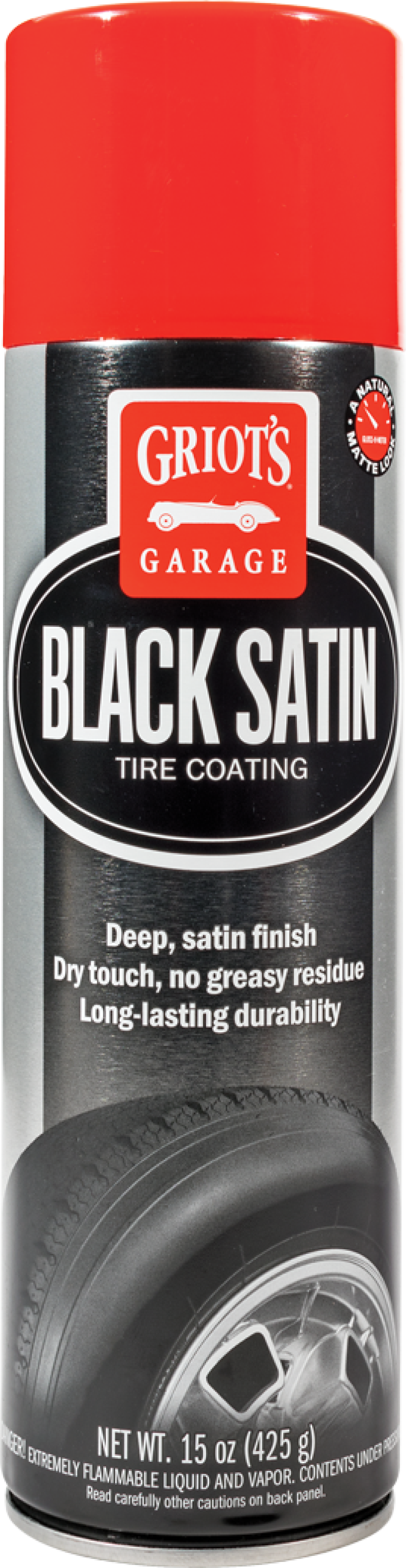 Griots Garage Black Satin Tire Coating - 15oz (Aerosol) Griots Garage Car Waxes  AXOPROS