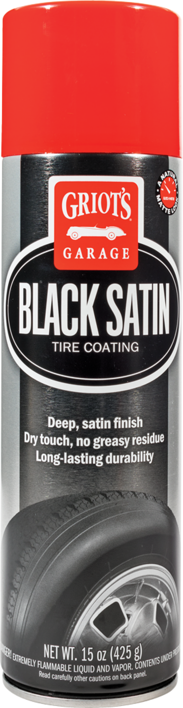 Griots Garage Black Satin Tire Coating - 15oz (Aerosol) Griots Garage Car Waxes  AXOPROS