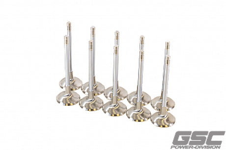GSC P-D Audi DAZA 33.9mm Head STD 104mm Long Chrome Polished Intake Valve - Set of 10 GSC Power Division Valves  AXOPROS