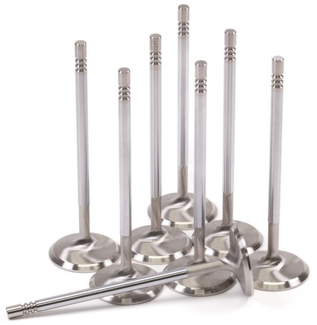 GSC P-D Ford Mustang 5.0L Coyote Gen 3 37.6mm Head (STD) Chrome Polished Intake Valve - Set of 8 GSC Power Division Valves  AXOPROS