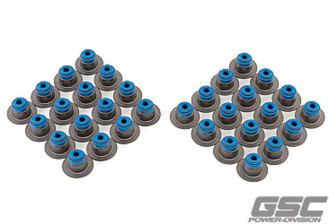GSC P-D Ford Mustang 5.0L Gen 3 Coyote Valve Stem Seal w/Integrated Spring Seat - Set of 32 GSC Power Division Valve Seals  AXOPROS
