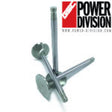 GSC P-D Toyota 2JZ Chrome Alloy Polished Exhaust Valve - 30.0mm Head (+1mm) 6.6mm Stem - Set of 12 GSC Power Division Valves  AXOPROS