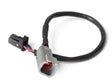 Haltech 3in CAN Adaptor Cable DTM-4 Female Receptacle/Socket to 8 Pin Black Tyco Haltech Wiring Connectors  AXOPROS