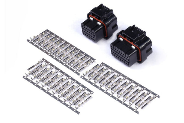 Haltech AMP 26 & 34 Pin 4 Row 3 Keyway Superseal Connector Set Plug & Pins Haltech Wiring Connectors  AXOPROS