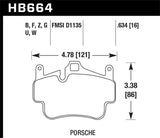 Hawk 05-08 Porsche 911 Carrera / 08 Boxster / 07-08 Cayman Front DTC-60 Brake Pads Hawk Performance Brake Pads - Racing  AXOPROS