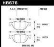 Hawk 06-10 BMW M5/M6 HPS Street Front Brake Pads Hawk Performance Brake Pads - Performance  AXOPROS