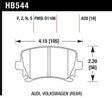 Hawk 06 Audi A6 Quattro Avant / 06-09 A6 Quattro  HP+ Rear Brake Pads Hawk Performance Brake Pads - Performance  AXOPROS