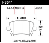 Hawk 06 Audi A6 Quattro Avant/06-09 A6 Quattro HT-10 Rear Brake Pads Hawk Performance Brake Pads - Racing  AXOPROS