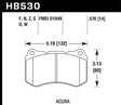 Hawk 07-08 Acura TL 3.5L / 04-08 TL 3.2L Type S HPS Street Front Brake Pads Hawk Performance Brake Pads - Performance  AXOPROS