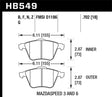 Hawk 07-08 Mazdaspeed3/06-07 Mazdaspeed6 HP+ Street Front Brake Pads Hawk Performance Brake Pads - Performance  AXOPROS