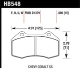 Hawk 08-10 Chevrolet Cobalt / HHR HPS 5.0 Front Brake Pads Hawk Performance Brake Pads - Performance  AXOPROS