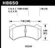 Hawk 09-11 Nissan GT-R DTC-60 Motorsports Front Brake Pads Hawk Performance Brake Pads - Racing  AXOPROS