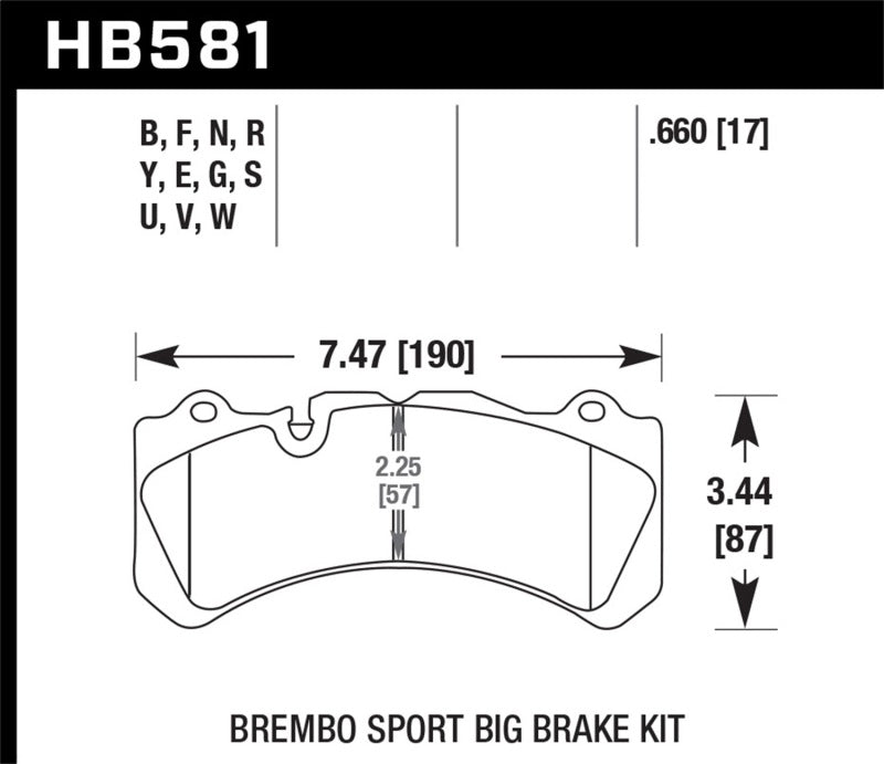 Hawk 09 Nissan GT-R R35 HP+ Street Front Brake Pads Hawk Performance Brake Pads - Performance  AXOPROS