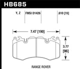 Hawk 10-11 Range Rover/Range Rover Sport Supercharged Performance Ceramic Street Front Brake Pads Hawk Performance Brake Pads - Performance  AXOPROS