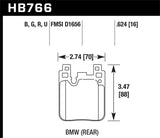 Hawk 12-16 BMW 328i HPS 5.0 Rear Brake Pads Hawk Performance Brake Pads - Performance  AXOPROS
