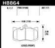 Hawk 13-17 Lexus GS350/GS350 F Sport / 12-17 Lexus IS350 HPS Street Front Brake Pads Hawk Performance Brake Pads - Performance  AXOPROS