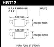 Hawk 13 Ford Focus Performance Ceramic Front Street Brake Pads Hawk Performance Brake Pads - Performance  AXOPROS