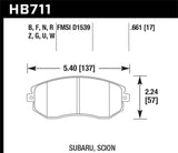 Hawk 13 Subaru BRZ / 13 Scion FR-S HP Plus Front Street Brake Pads Hawk Performance Brake Pads - Performance  AXOPROS