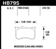Hawk 14-17 Mercedes-Benz CLA 45 AMG/15-17 Mercedes-Benz GLA 45 AMG HPS 5.0 Front Brake Pads Hawk Performance Brake Pads - Performance  AXOPROS