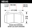 Hawk 2003-2004 Infiniti G35 (w/Brembo Brakes) HPS 5.0 Front Brake Pads Hawk Performance Brake Pads - Performance  AXOPROS