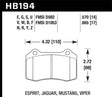 Hawk 2010 Camaro SS DTC-70 Race Rear Brake Pads Hawk Performance Brake Pads - Racing  AXOPROS
