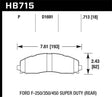 Hawk 2015 Ford F-250/350/450 Super Duty Rear Brake Pads Hawk Performance Brake Pads - Performance  AXOPROS
