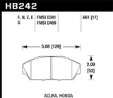 Hawk 86-01 Acura (Various) / 88-93 Honda (Various) DTC-60 Race Front Brake Pads Hawk Performance Brake Pads - Racing  AXOPROS