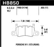 Hawk Audi 14-19 Porsche 911 / 2016 Cayman / 17-19 Panamera PC Rear Brake Pads w/ Carbon Ceramics Hawk Performance Brake Pads - Performance  AXOPROS
