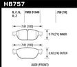 Hawk Audi 2013 A5 Quattro / 12-16 A6 Quattro/A7 Quattro/A8 Quattro HPS 5.0 Front Brake Pads Hawk Performance Brake Pads - Performance  AXOPROS