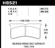 Hawk ER-1 Endurance Racing Brake Pads for Wilwood Motorsport Calipers Hawk Performance Brake Pads - Racing  AXOPROS