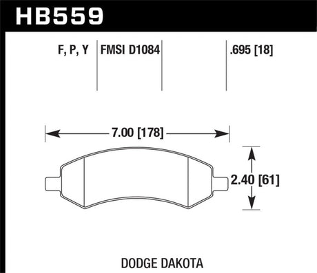 Hawk HPS Street Brake Pads Hawk Performance Brake Pads - Performance  AXOPROS