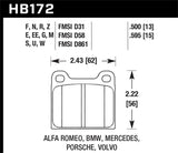 Hawk HPS Street Brake Pads Hawk Performance Brake Pads - Performance  AXOPROS