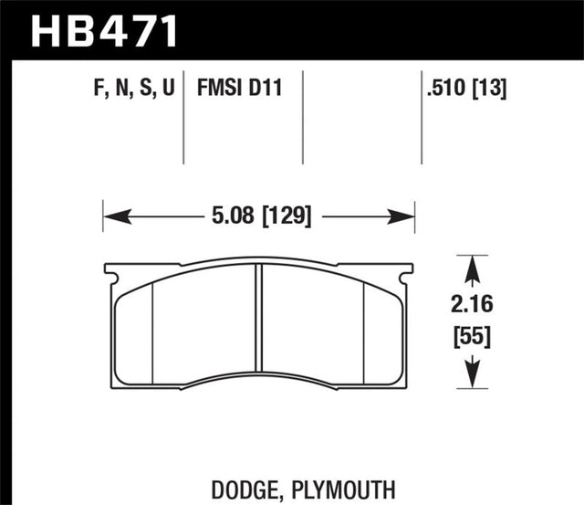Hawk HPS Street Brake Pads Hawk Performance Brake Pads - Performance  AXOPROS