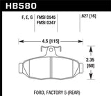 Hawk HPS Street Brake Pads Hawk Performance Brake Pads - Performance  AXOPROS