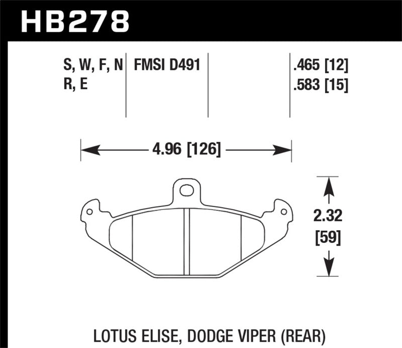 Hawk HPS Street Brake Pads Hawk Performance Brake Pads - Performance  AXOPROS